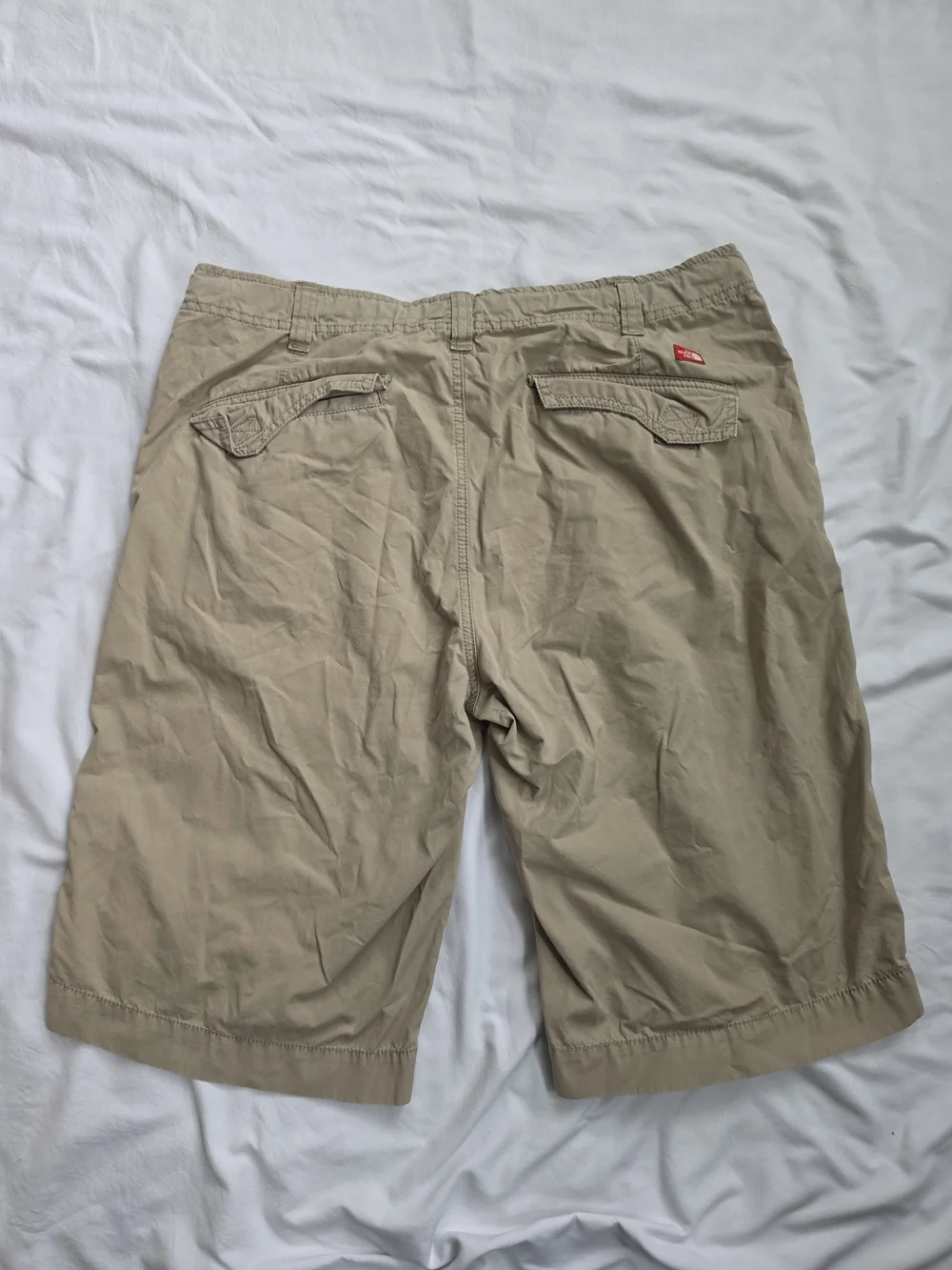 The North Face Mens Large Khaki Hiking Shorts Adjustable Tie Waist